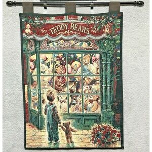 Teddy Bears Wall hanging 35X26 Tapestry Signed Limited Edition Stewart Sherwood